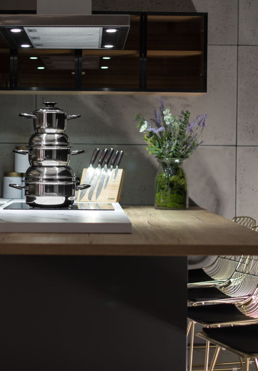 Комплект съдове от благородна стомана Комплект съдове от благородна стомана DN10