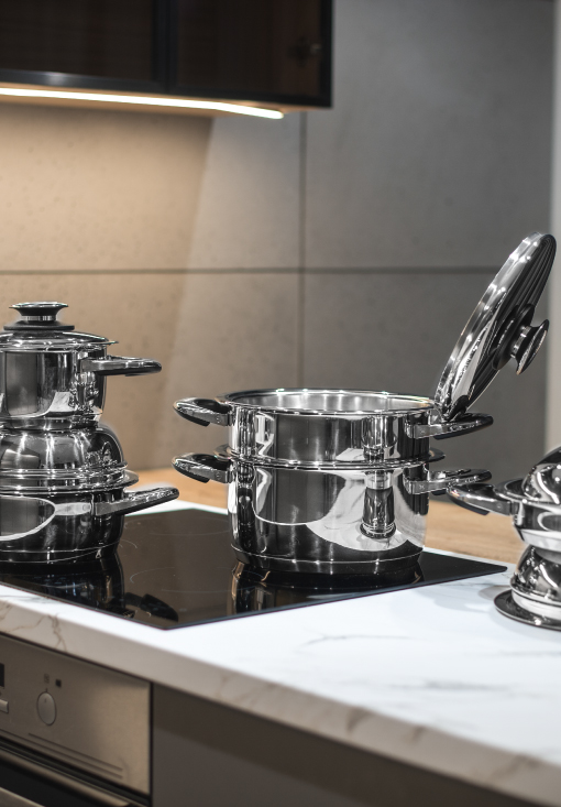 Комплект съдове от благородна стомана Комплект съдове от благородна стомана DN10